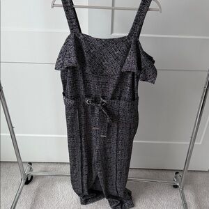 Apt. 9 Black and White Patterned Jumpsuit